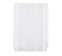 Organiseur de bureau en acrylique transparent avec deux compartiments pour factures, lettres, enveloppes et cartes de visite, base antidérapante, support de rangement pour fournitures de bureau à