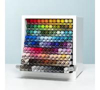 Organiseur de bureau Tombow & 108 ABT Dual Brush Pens - Contenu: 107 couleurs + Blender [ABT-108C-ORGA]