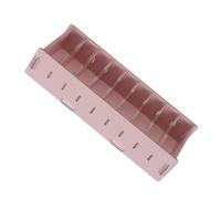 Organiseur de Cartes de Visite en Bois Rose avec Séparateur Détachable | Rangement Modulable pour Fiches et Dossiers, Usage Maison ou Bureau, Design Diy, Format Compact