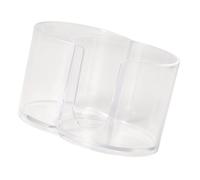 Organiseur de cosmétiques lavable à double section pour cotons-tiges | Boîte de rangement étanche pour salle de bain - Pratique - Pour fournitures cosmétiques - Hygiénique - Gain de place