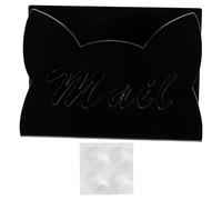 Organiseur de courrier - Porte-lettres pour bureau | Support de trieur de lettres transparent pour cartes postales, enveloppes, documents, factures, comptoir, table