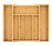 Vendos85 Organiseur couverts bambou - Marron