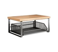 Organiseur de cuisine à double niveau, panier de rangement robuste, étagère compacte avec fonction polyvalente, accessoire de comptoir en métal pour un usage , outil de rangement du thé avec
