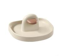Organiseur de cuisine sur le thème du canard pour couvercles de casseroles, spatules, cuillères, baguettes et petits outils de cuisine avec plateau d'égouttement et stabilité de la base (blanc)