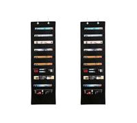 Organiseur De Dossiers Suspendus Durable Avec 10 Poches, Tissu Oxford Imperméable, Noir, 124 X 35 X 19,5 Cm, Idéal Pour La Maison Ou Le Bureau
