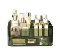 Organiseur de maquillage avec tiroir empilable, organiseur de grande capacité pour commode, comptoir de salle de bain, organisateur de cosmétiques et vitrine pour soins de la peau, parfum, pinceaux de