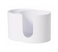 Organiseur de maquillage lavable à double section pour cotons-tiges, blanc | Boîte de rangement étanche pour salle de bain - Pratique - Pour fournitures cosmétiques - Hygiénique - Gain de place