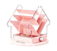 Organiseur de maquillage pour coiffeuse avec plateau rotatif et, Rose, Voir | Organisateur de coiffeuse pour parfums, marqueurs, salle de bain, chambre à coucher, dortoir d'étudiant