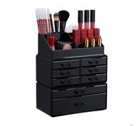 Relaxdays Organiseur de maquillage 8 tiroirs