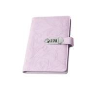 Organiseur de mot de passe pour documents financiers, porte-reçus étanche en cuir PU pour factures confidentielles, documents papier, factures, verrouillage par mot de passe, réserves, planificateur