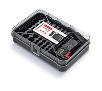 Kistenberg Organiseur de piles Battery Box KBBT avec testeur amovible Noir
