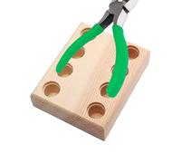 Organiseur de pinces | Bac de rangement pour pinces en bois avec plusieurs fentes pour le rangement des outils | Système de rangement pour travaux de perles, pour établi, travaux de construction, de