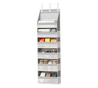 Organiseur de porte à 6 niveaux, support derrière porte, crochets métalliques renforcés, pour chambre à coucher, garde-manger, cuisine, buanderie, camping-car