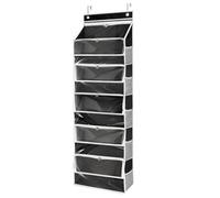 Organiseur de porte avec 6 poches et 12 compartiments fabriqués en tissu Oxford 600D pour l'organisation de la maison, planificateur de porte de grande capacité