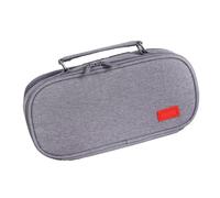 Organiseur de Porte-stylos, Sac de Papeterie Portable à Double Fermeture éclair de Grande capacité pour l'école et Le Bureau (Grey)