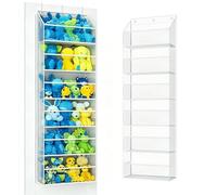 Organiseur de rangement transparent à 6 niveaux pour poupées en peluche, sac de rangement à suspendre, pochette de rangement multicouche en PVC pour animaux en peluche, fils, articles divers, maison