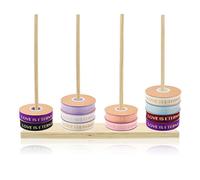 Organiseur de ruban en bois pour salle d'artisanat, support de ruban, support de bobine de ruban de bureau, support de rangement pour couture, artisanat, couronne, rouleau de tulle, arts floraux (1