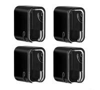 Organiseur de salle de bain étanche pour brosses électriques | Comprend 4 supports, couvercle anti-poussière, ABS noir, protège les poils, hygiéniquement propre