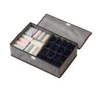 Organiseur de sous-vêtements pour tiroir résistant à la poussière avec 17 | Organiseur de chaussettes, sous-vêtements, ceintures, écharpes, cravates, lingerie, chambre à coucher, salon, dortoir