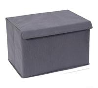 Organiseur de tiroir pliable en coton et lin avec plusieurs compartiments pour sous-vêtements, chaussettes et vêtements, couleur beige, 27 x 20 x 16 cm