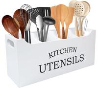 Organiseur de tiroirs de cuisine, 4 compartiments, 105 x 42 x 29 cm, en jonc d'eau, organisateur de tiroirs naturel