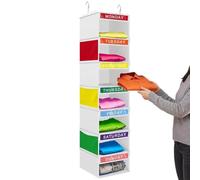Organiseur de vêtements pour Cintre portable à étagères pliables pour la | Organisateur d'étagère de placard pour , camping-car, tenue, chemise, pantalon, jean, pull,