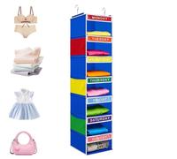 Organiseur de vêtements pour pliable et portable avec étagères | Organiseur de placard pour jeans, pulls, sweats à capuche, robe, tenue de dortoir, université, voyage, camping-car