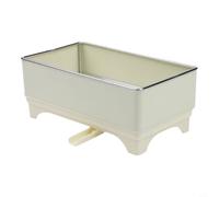 Organiseur d'évier polyvalent en acier inoxydable avec égouttoir rotatif, support pour torchon et porte-brosse pour cuisine ou salle de bain (blanc)