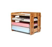 Organiseur en bois - EXERZ - 4 niveaux - MDF résistant - Style vintage - Facile à assembler