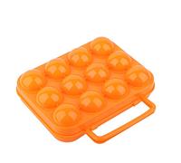 Organiseur en Plastique Robuste pour Œufs, Double Face, Cuisine et Armoire, Bleu Orange