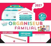 Organiseur familial Mémoniak 2027, calendrier organisation familiale mensuel (sept. 2026- déc. 2027)