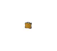 Stanley Fmst81077-1 Organiseur Flip Bin Gamme FatMax Large Base - Godets Basculables Et Amovibles - Couvercles Transparents - Poignée De Transport - Attaches Latérales Pour En Assembler Plusieurs Noir/Jaune