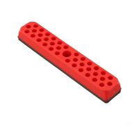 Organiseur magnétique pour embouts de tournevis de 6,35 mm - Boîte de rangement compacte à tige hexagonale pour atelier - Bleu (rouge)
