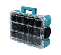 Organiseur - MAKITA P-91045 MAKTRAK™ - Couvercle transparent - Bacs emboîtables amovibles - Copolymère anti-chocs