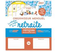 Organiseur mensuel Mémoniak retraite 2027, 12 mois janvier-décembre 2027 - Collectif - Editions 365 - broché - Calendrier