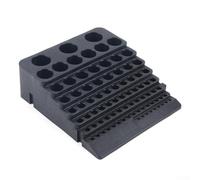 Organiseur Outils 84 Trous Boîte Rangement CNC | 84 compartiments, diamètres 4-32mm, profondeurs 10-50mm, pour idéal fraises forets, organisation précise