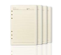 Organiseur personnel Arpan A5 avec couverture en cuir rembourré & eacute; et bouton pression a5 uniquement des recharges de 100 feuilles