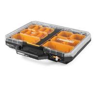 Organiseur plastique StackTech TOUGHBUILT TB-B1-O-10-BEA basse hauteur IP65 empilable Transparent (couvercle)