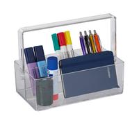 Organiseur poignée range-crayons porte-stylos boîte caisse de rangement bureau