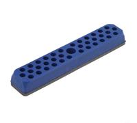 Organiseur porte-embouts de tournevis 43 emplacements pour embouts hexagonaux de 6,35 mm - Étui de rangement à base magnétique rouge, vert, bleu (bleu)