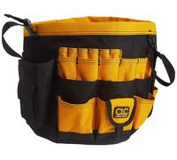Organiseur seau - Ballistic polyester - 61 poches - Noir et jaune - Porte-foret
