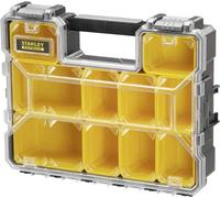 Organiseur Stanley Fatmax, 10 Compartiments Amovibles, Profondeur 106 mm, Couvercle Polycarbonate Incassable, 3.5 Litres, 1-97-521
