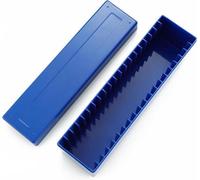 Organiseur universel pour pièces de monnaie - Bleu - 20 compartiments - Compatible avec tous les modèles - Collection de pièces de monnaie