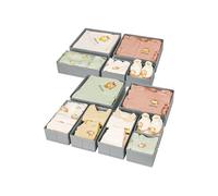 Vendos85 Organiseurs de rangement tissu - Gris