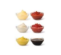 Orgingift Mini bols en verre 6 cm - Bols à tapas, dessert, confiture, sauces, apéritifs - Bols de service transparents pour cuisine, table ou réception - Empilables et durables (12, unité, Mini Bowl)