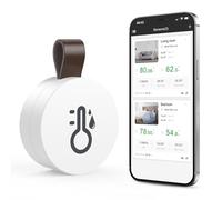 ORIA Thermomètre Hygromètre Bluetooth, Capteur de Température Humidité avec Fonction d'Exportation de Données, Mini Thermomètre d'Intérieur avec iOS Android pour Vin, Salon, Maison