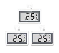 ORIA Thermomètre Numérique pour Réfrigérateur, 3 Pièces Thermomètres pour Congélateur avec Grand Ecran LCD, Interrupteur ℃/℉, Alarme de Gel, Crochet de Suspension pour Maison, Bars, Restaurants