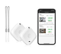 ORIA thermomètre sans fil capteur hygromètre enregistreur de données numérique C/F intérieur extérieur Bluetooth température humidité mètre alarme 2 PIÈCES
