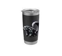 Origami Art Binturong Chat-ours Gobelet isotherme en acier inoxydable double paroi