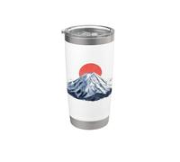Origami Fuji montagne paysage japonais Sakura idée cadeau Gobelet isotherme en acier inoxydable double paroi